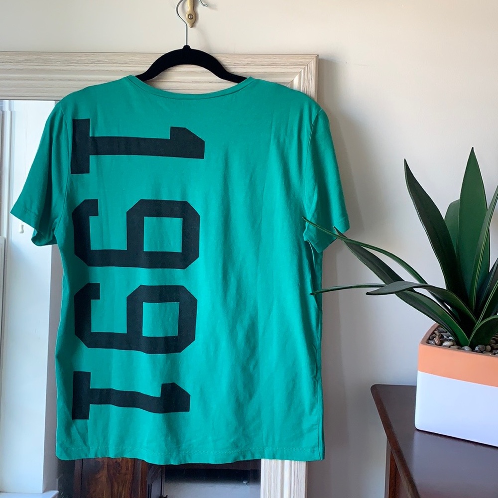 ASOS green t-shirt with 1991 graphic on back ✨